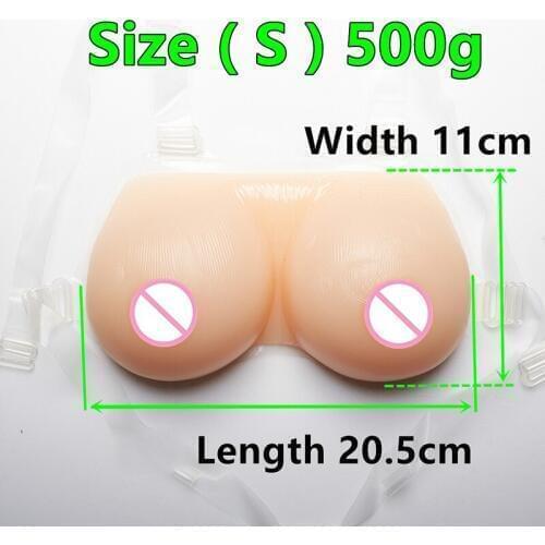 Silicone Breast Forms Mini A Cup 500g/pair Drag Queen Fake Boobs Artificial Silicone Breast Crossdresser Tits Fake Breast