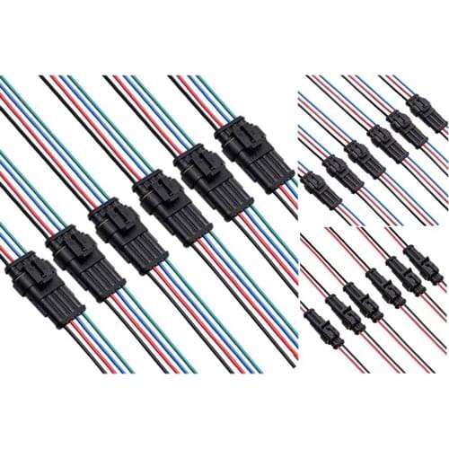 Connector,Way 16 AWG Wire,Waterproof Wire 1.5mm Series Terminal Connector,Suitable for Car Truck(6 Kit)