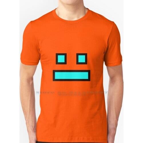 Geometry Dash T Shirt 100% Pure Cotton Dash Geometric Geometric Geometric Dash Geometry Dash Games App Fun