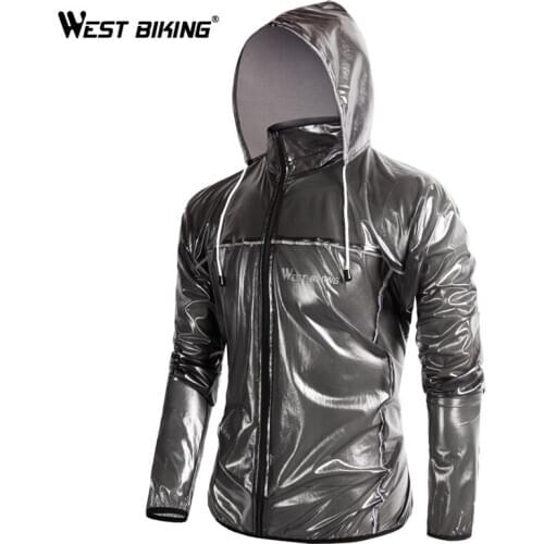 WEST BIKING Waterproof Cycling Jersey Raincoat Breathable MTB Riding Motocross Bike Jersey Anti-sweat Bicycle Cycling Clothing