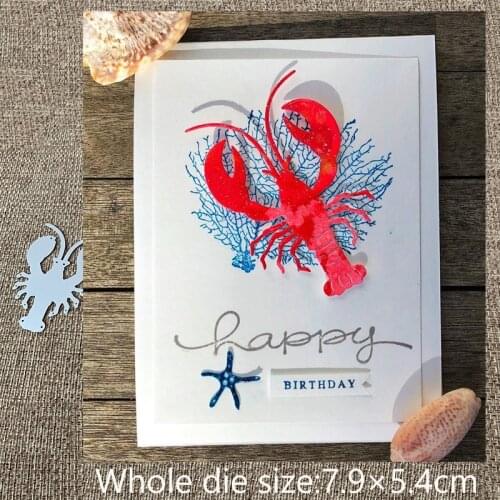 New Design Craft Metal Cutting Die die cuts Lobster decoration scrapbook Album Paper Card Craft Embossing die cuts