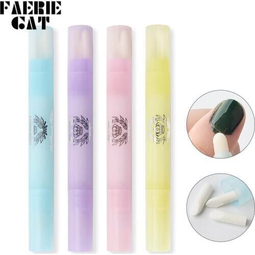 1pc Nail Varnish Gel Polish Remover Corrector Pen Manicure Articles Correction Pen Tool Nails Necessary with 3 Replacement Heads