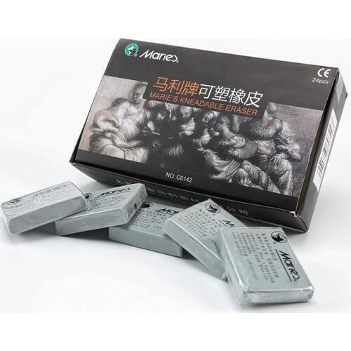 2pcs Maries Plasticity Rubber Soft Eraser Wipe highlight Kneaded Rubber For Art Painting Design Sketch Drawing Stationery