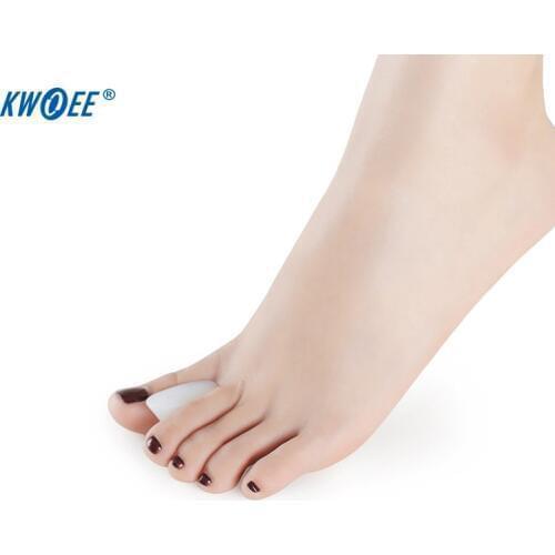2 Pieces Silicone Toe Separators Hallux Valgus Corrector Toes Thumb Braces & Supports Gel Feet Care Tool