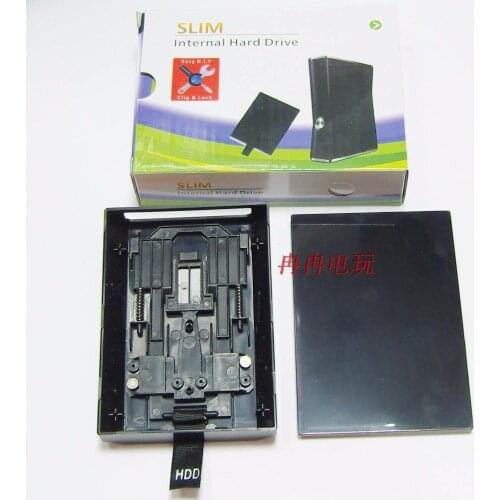 50pcs Black Hard Disk Drive HDD Internal Case For XBOX 360 Slim 20GB 60GB 120GB 250GB Hard Drive Case E-EMS EMS
