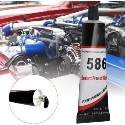 55g High Quality 586 Black Silicone Free-Gasket Waterproof To Oil Resist High Temperature Sealant Car Motorcycle Repairing Glue