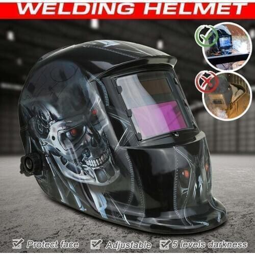 1/1000S Solar Power Welding Helmet Automatic Welding Glasses Mask Adjustable Range Helmet 8 Styles Electric Welding Lens