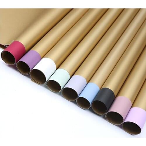 60X60cm 20PCS/pack Double Color Flowers Bouquet Packaging Paper Material Flower Shop Floral Gift Wrapping Paper