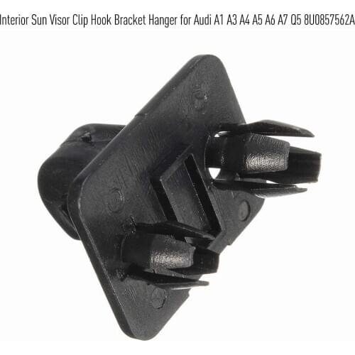 Interior Sun Visor Clip Hook Bracket Hanger for Audi A1 A3 A4 A5 A6 A7 Q5 8U0857562A Three Color