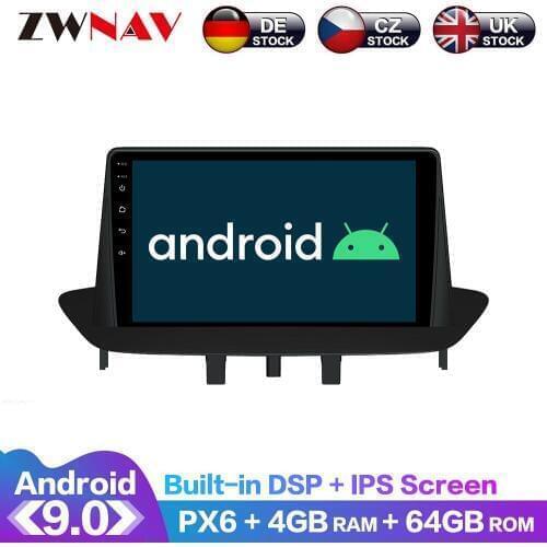 For Renault Megane III 2009-2014 Android IPS Screen PX6 DSP Car No DVD GPS Multimedia Player Head Unit Radio Navi Audio Stereo