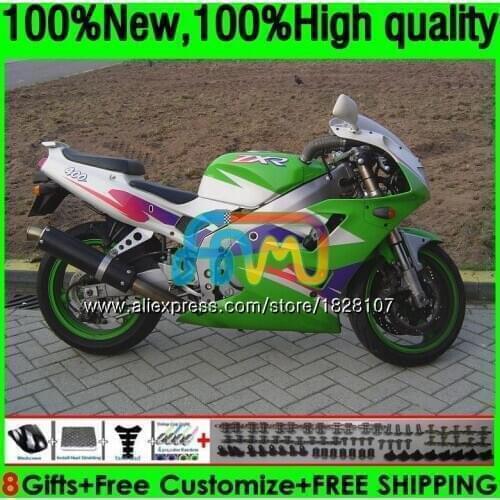 Factory green Body For KAWASAKI Bodys ZXR 400 ZXR400 91 92 93 94 95 96 161BS.2 ZXR-400 1991 1992 1993 1994 1995 1996 Fairing kit