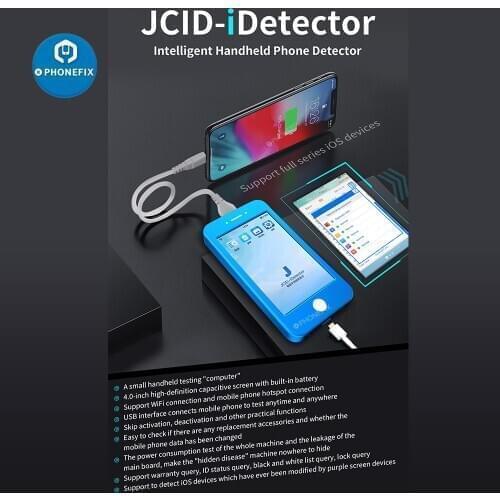 JCID iDetector Intelligent Handheld JC iDetector Tool Phone Detector Fault Tester Support Full all Series iOS Devices for iPhone