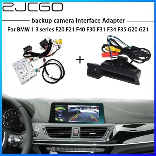 ZJCGO HD Reversing Rear Camera For BMW 1 3 series F20 F21 F40 F30 F31 F34 F35 Interface Adapter Backup Display Improve Decoder