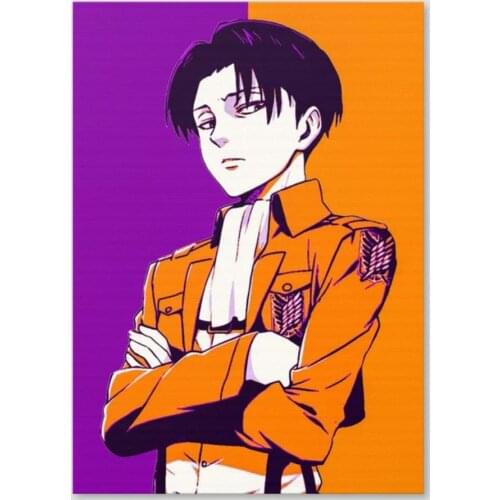 Painting Wall Art HD Printed Levi Ackerman Handsome Angry Boy Posters Modular Canvas Home Decoration Pictures For Living Room