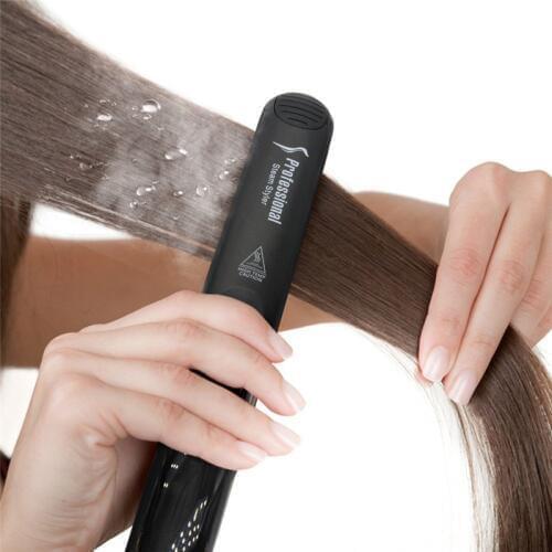 Multifunctional Steam Hair Straightener Ceramic Vapor Hair Flat Iron Hair Straightening Curler Steamer Hair Styling Tool 20#829