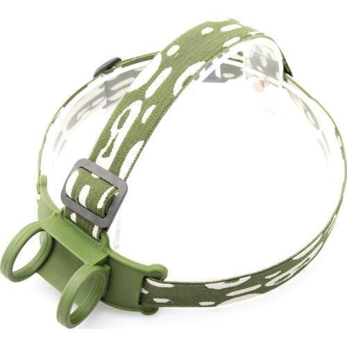 Army green Flashlight Headband/Helmet Strap Mount Head Strap For LED Headlamp/Head light Accessories