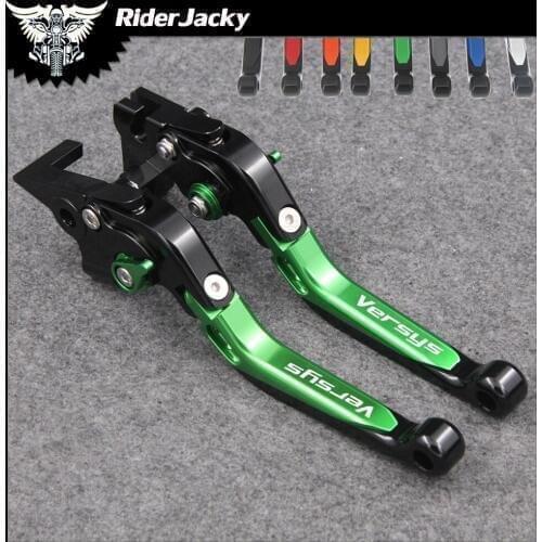 RiderJacky Folding Extendable Motorcycle Brakes Clutch Levers For Kawasaki VERSYS (650cc) 2009-2014 2010 2011 2012 2013