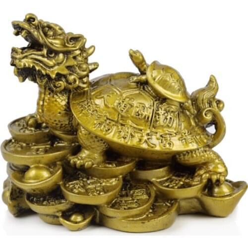 Lucky dragon turtle mother and son decoration decorations leading turtle apotropaic lilliputian derlook accessories anti