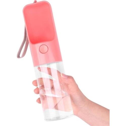 Dog Outdoor Water Bottle for Pet Hiking/Traveling with Lock Button Water Cup Drinking Feeder One Hand Operation Pet Supplies