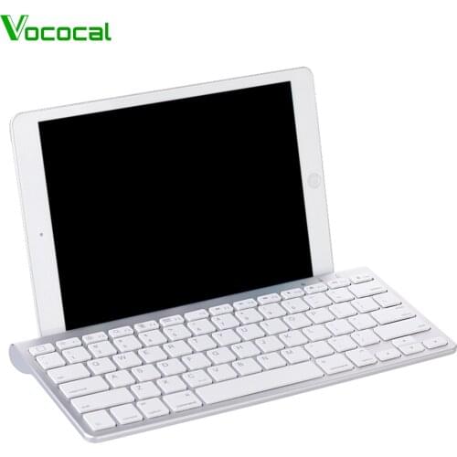 Vococal Ultra Slim Wireless Bluetooth 3.0 Keyboard Key Board Keypad for Windows Android IOS Tablet Mobile Phone Ipad Accessories