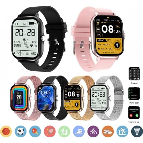 Smart Digital Watch Women Men with Steps Calories Distance Heart Rate Monitor Sport Fitnees Tracker Custom Wallpaper Wristwatch