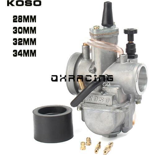 Universal Motorcycle Carburetor Carburador 28 30 32 34mm With Power Jet For Koso Racing motorcycle
