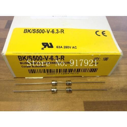 [ZOB] The United States Bussmann BK/S500-V-6.3-R 6.3A250V BUSS 5X20 pin tube fuse --50PCS/LOT