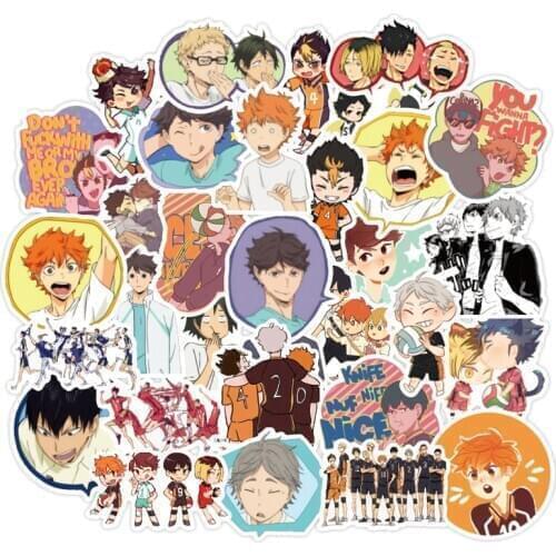 10/30/50pcs/pack Japanese Anime Haikyuu!! Stickers For Cars Motorcycles Water cups Furniture Childrens toys Luggage Skateboards