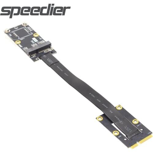 3-100CM mPCIe Mini PCIe WiFi WAN Mini Card Riser Adapter Cable mPCIe To mPCIe Extender Full Speed PCIe3.0 x1 mSATA SSD Extension