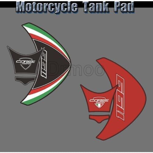 3D Resin Gel Motorcycle Accessories Tank Pad Sticker Protector Decal Emblem Case For Ducati 1199 Panigale R S Tricolore