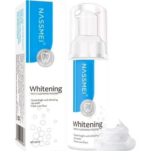 60ml Toothpaste Mousse Soda Mousse Tooth Stain Remover Deep Cleaning Foam Toothpaste Teeth Whitening Accessories