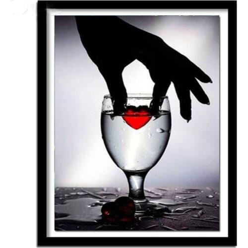 Diamond Painting Diamond embroidery love cups 5d diy full square round diamond Rhinestones mosaic Wedding Decorations