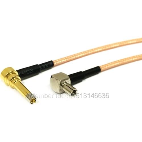 3G Antenna Cable MS156 Right Angle to TS9 Male Plug Connector RG316 Cable Pigtail 15CM 6inch Adapter RF Jumper