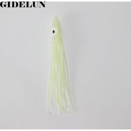 Free shipping 50pcs noctilucent squid fishing lure soft lure artificial 10cm/2.7g pesca fishing tackle