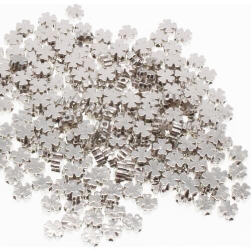 CHONGAI 200Pcs Acrylic Lucky Clover CCB Loose Spacer Beads For Jewelry Making DIY Necklace Bracelet 6mm