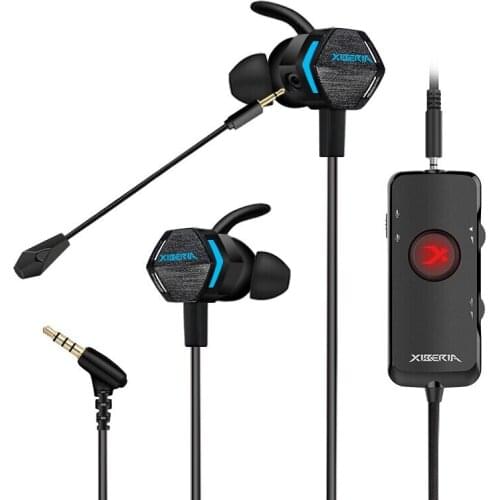 Game earphone in ear electronic competition chicken earphone listening level 7.1 channel external sound card