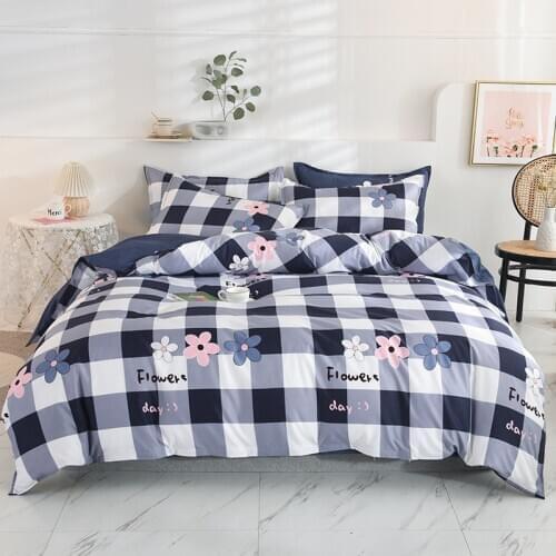 2021New Orchid love Juvenile Bedding Sets Bed Sheet Duvet Cover Pillowcases Bedlinens Bed Linings Room Flowers Double Bed