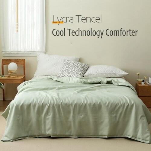 Lycra Tencel Cool Comforter Cool black technical fabric 1000TC for Summer Towel Blanket Air-conditioned Quilt Toweling Coverlet
