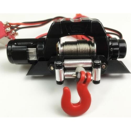 High quality simulate mini metal electric winch assembly for 1/10th scale axial scx10 jeep 90046 traxxas trx4 cc01 D90 TF2 hilus