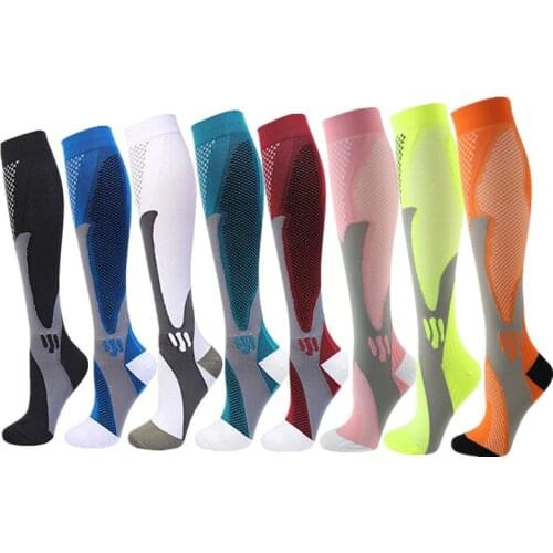 New Compression Socks Men Women Medical Varicose Veins Pregnancy Nurses Socks Athletic Football Soccer Stockings Sports Socks