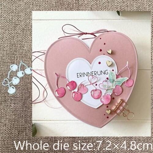 New Design Craft Metal stencil mold Cutting Dies cherry set decoration scrapbook die cuts Album Paper Card Craft Embossing