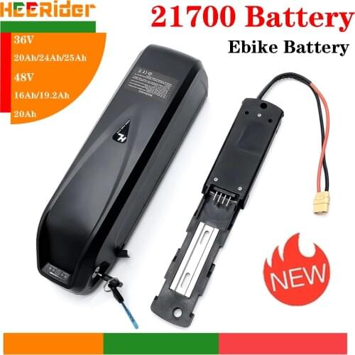 Original 21700 Cells pack 48V ebike Battery Hailong Max 36V 28.8Ah 48V 24Ah 52V 19.2Ah lithium ion battery 500W 750W 1000W