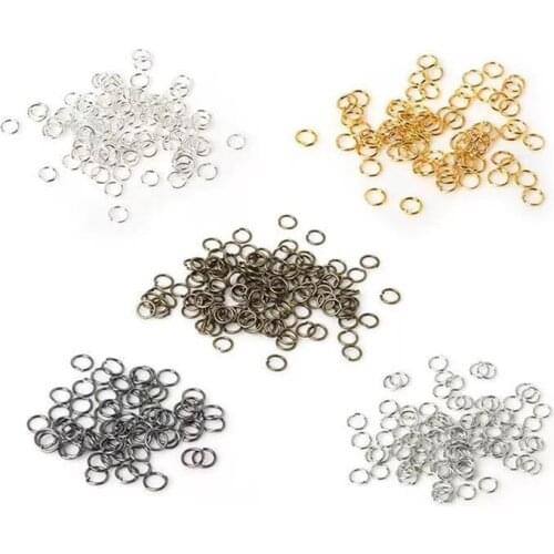 200pcs/Lot 4 5 6 7 8 10mm Open Jump Rings Open Single Loops Split Ring for jewelry making Diy Jewelry Making Accessories