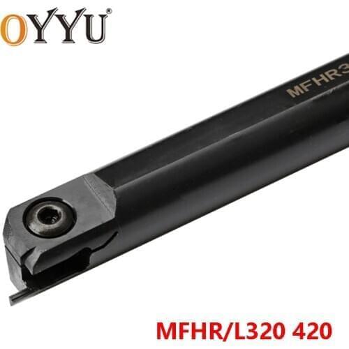 OYYU MFHR320 MFHR420 MFHL320 25/70 25/140 MFHL420-50/80 Cutting Turning Toolholder MFHR 320 Lathe Cutter Shank Carbide Inserts
