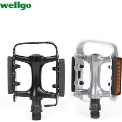 Road Bicycle Aluminum Alloy Bearing Pedal Cycling Bike Anti-slip Ultralight Foot Pedal Dead Fly Bike DU Sealed Bearing Pedal