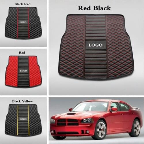 Custom Car Trunk Mats for Dodge Challenger Charger Ram 1500 Caliber Journey Avenger Car Accessories Cargo Liners Boot Pads