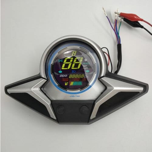 Speedometer Battery Power LEVEL Indicator 48-72v LCD DISPLAY Scooter Meter Tricycle Gauge Instrument MOTORbike Dashboard