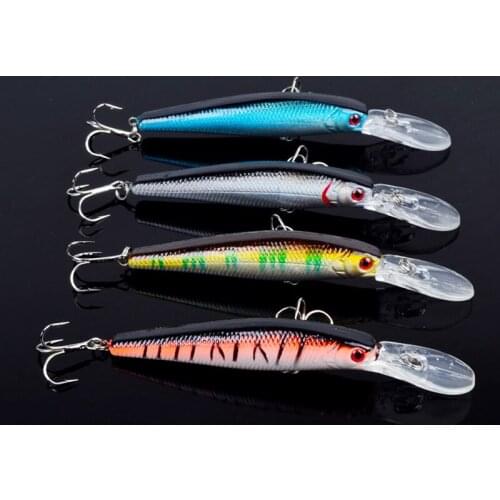 4pcs/lot Ocean Trolling Minnow Wobblers Fishing Bait Lures 125mm/14g Sea water Artificial Fishing Bait Crankbait Pesca Jerkbait