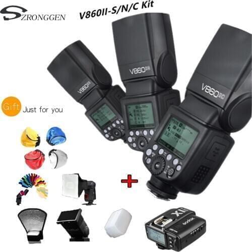 Godox V860II V860II-C/N/S Flash 2.4G 1/8000s with 2000mAh Li-on Battery Wireless Flash light For Sony A7 A7S For Canon For Nikon