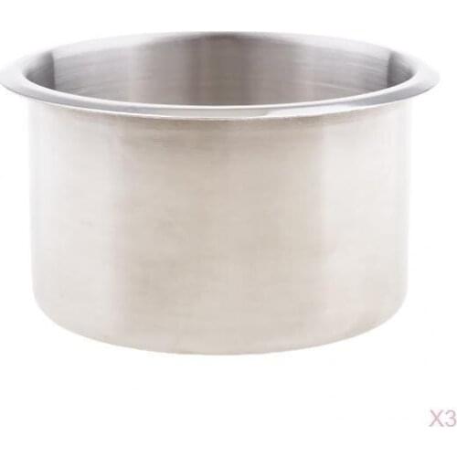 3x Boat Fitted Stainless Steel Recessed Cup Drink Holder for RV Boat Marine Camper Trailer Motorhome Auto Car Trailer 90mm